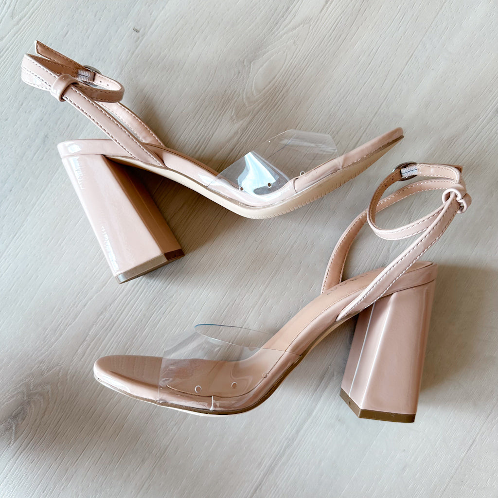 Clear strap heels new look on sale