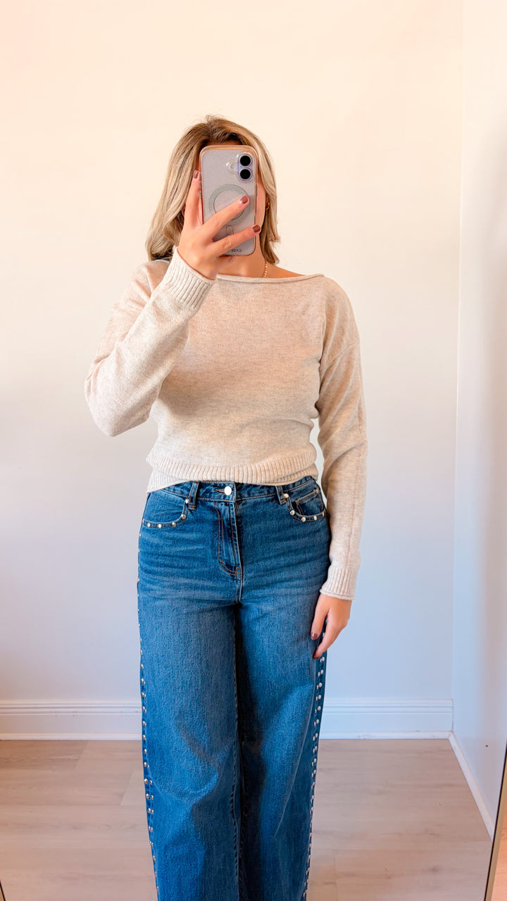 Sandy Boat Neck Sweater