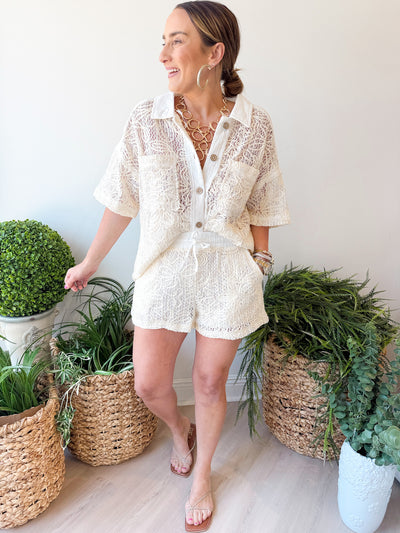 Molly Top & Shorts Set Natural