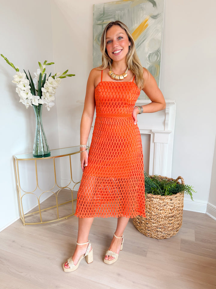 Karson Lace Midi Dress