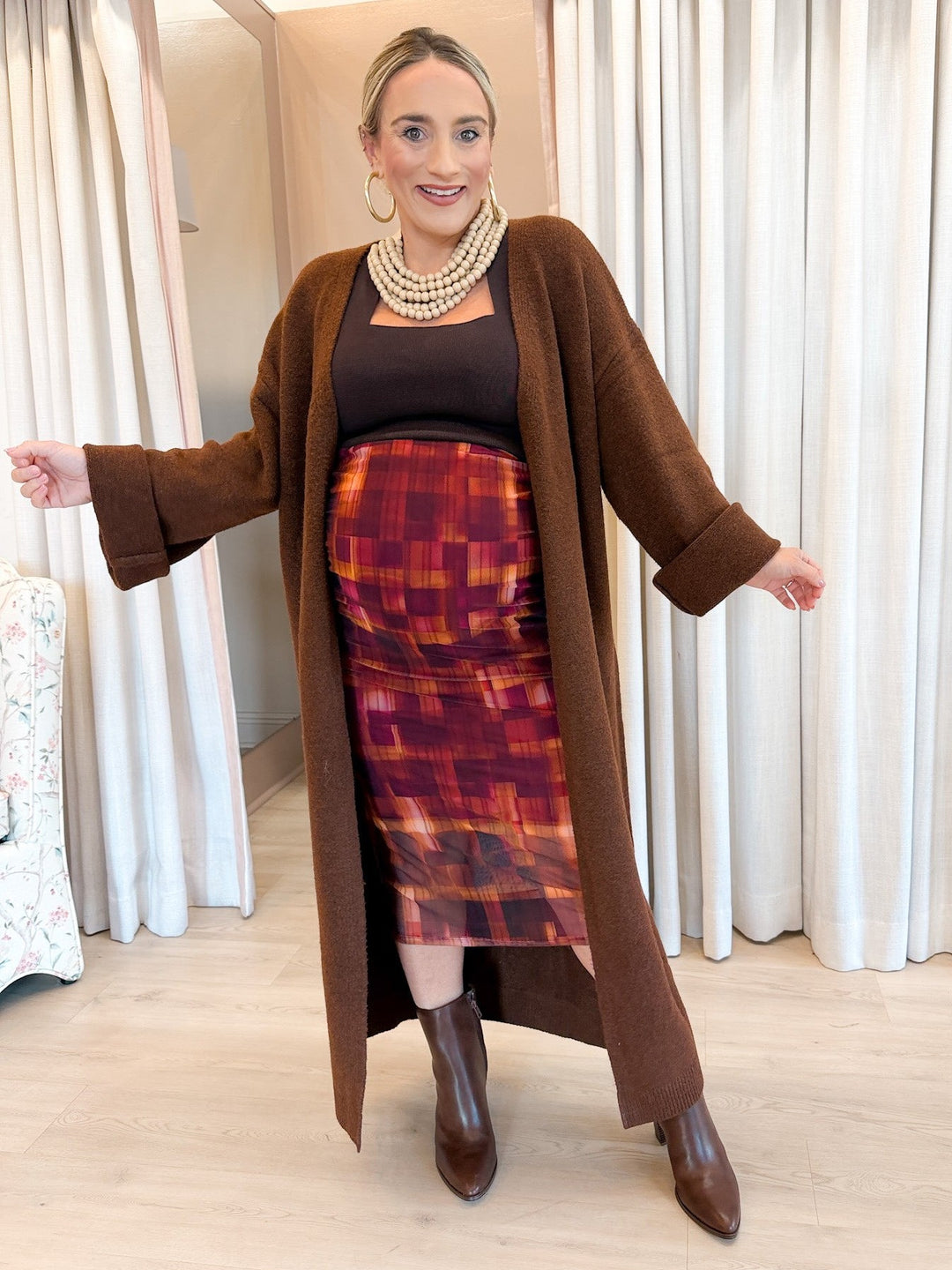 Jilly Long Sweater Brown