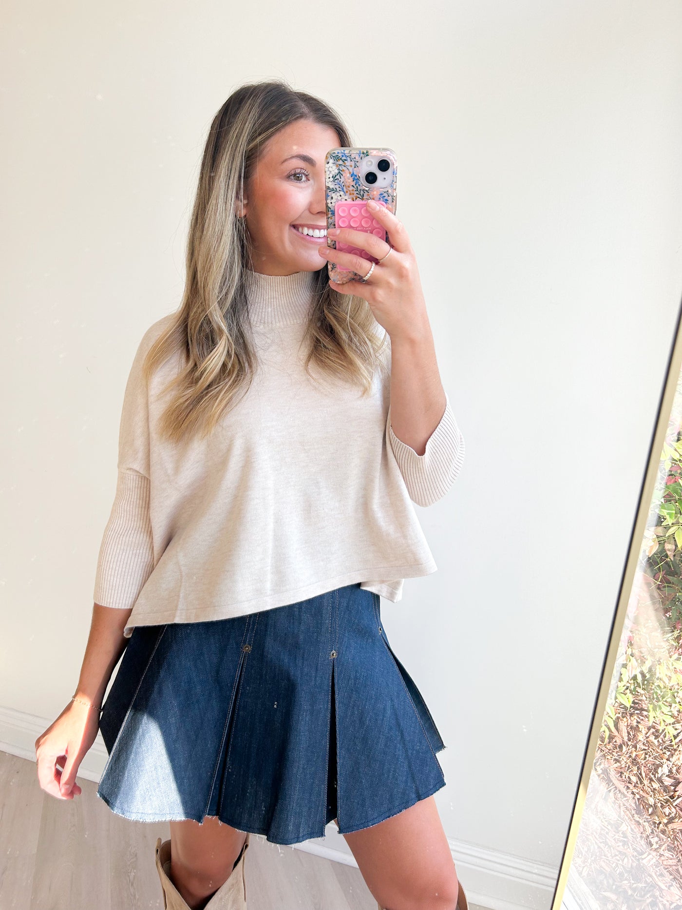 Aja Ortho Solid Sweater Top
