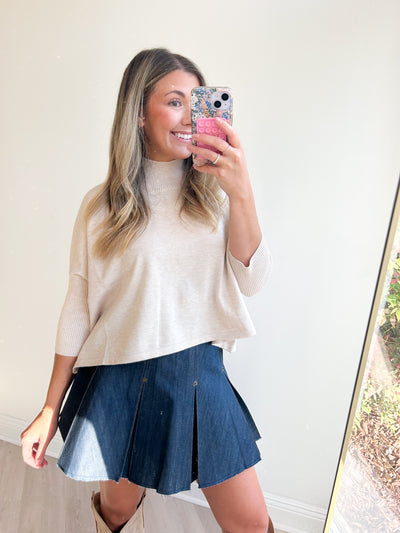 Aja Ortho Solid Sweater Top