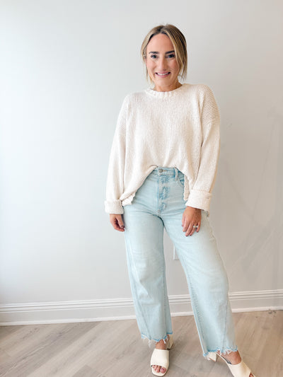 Beck Textured Sweater crystal