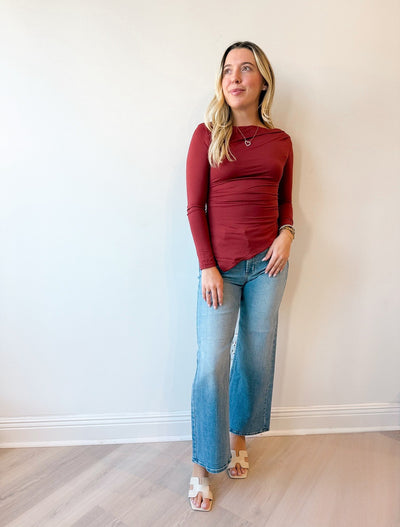 High Rise Wide Leg Denim