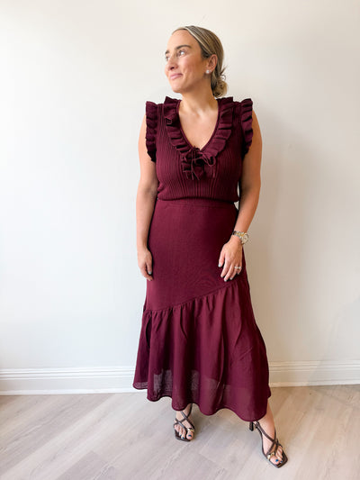 Aneira Skirt Wine