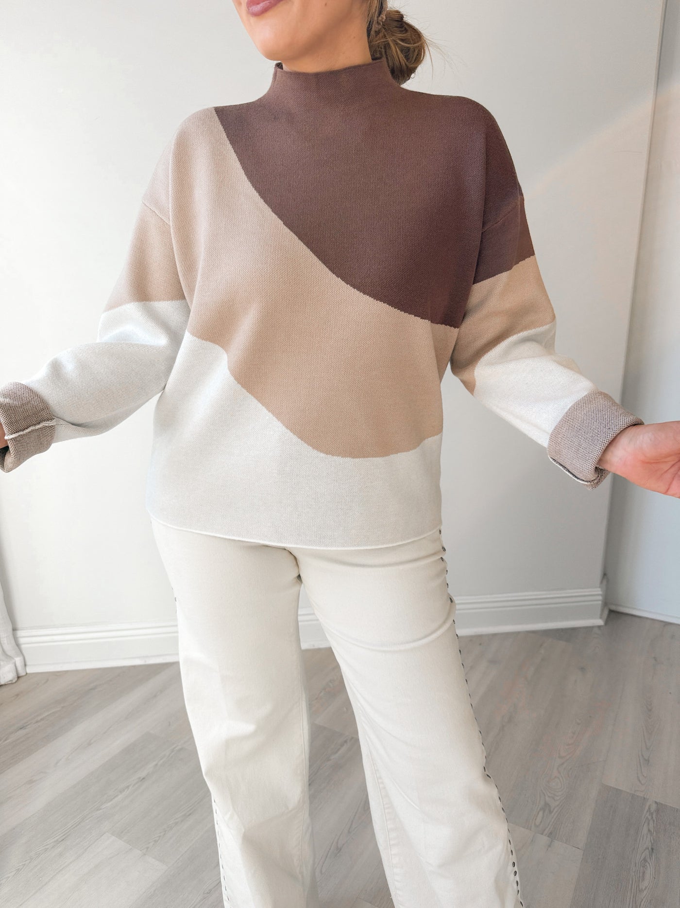 Tory Mock Neck Sweater