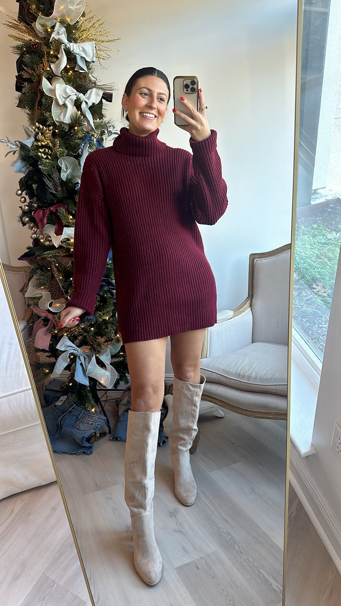 Perfect Turtleneck Sweater Dress