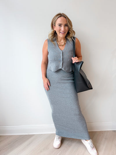 Knit Maxi Skirt Set