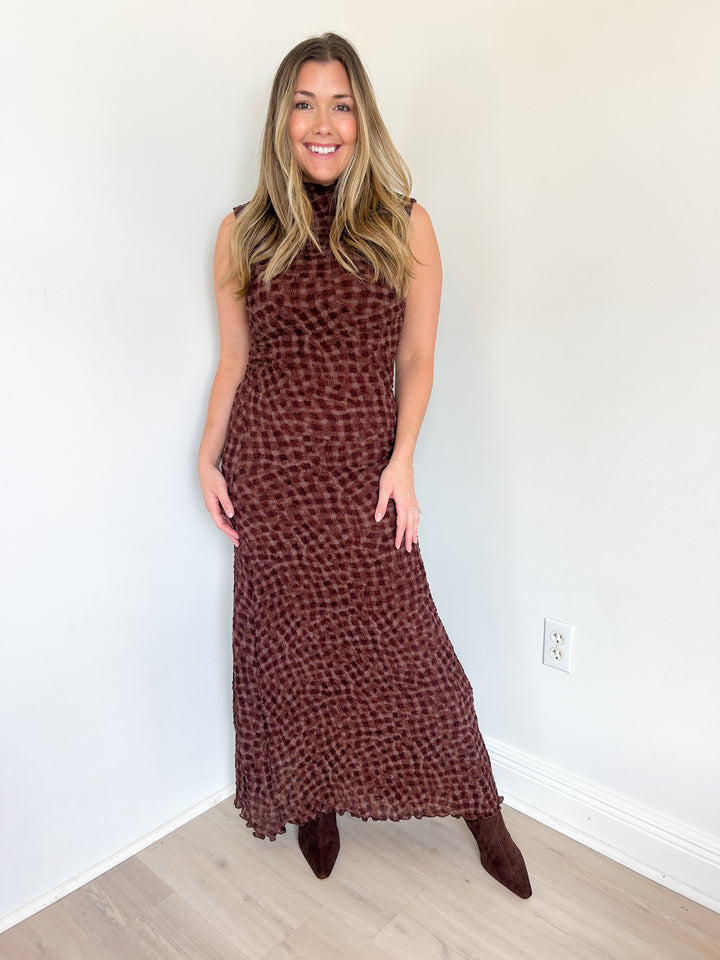 Anderson Mock Neck Maxi Dress
