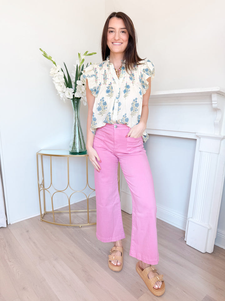 Caroline Top Cream