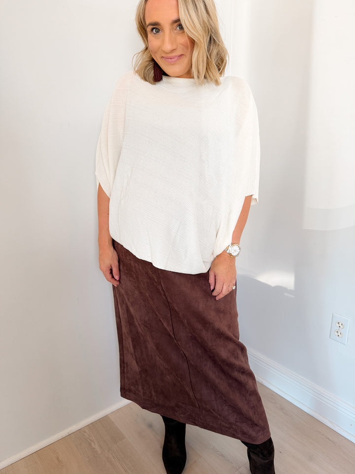 Mary Knit Asymmetric Top