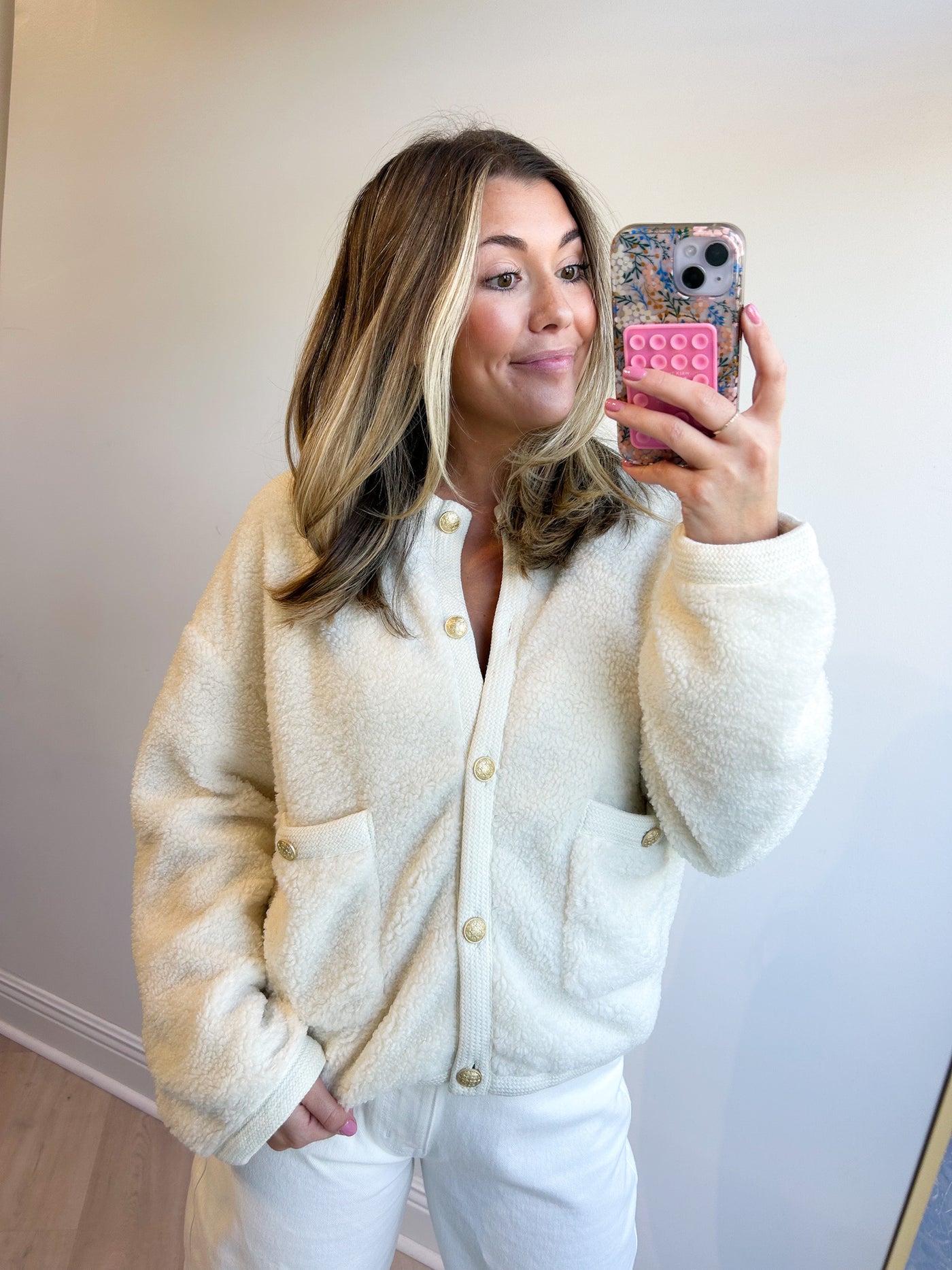 Cory Sherpa Jacket w/ Pockets