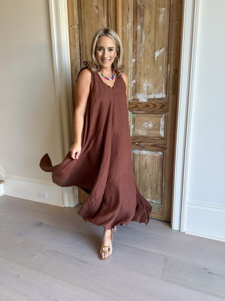 Crete Maxi Dress brown