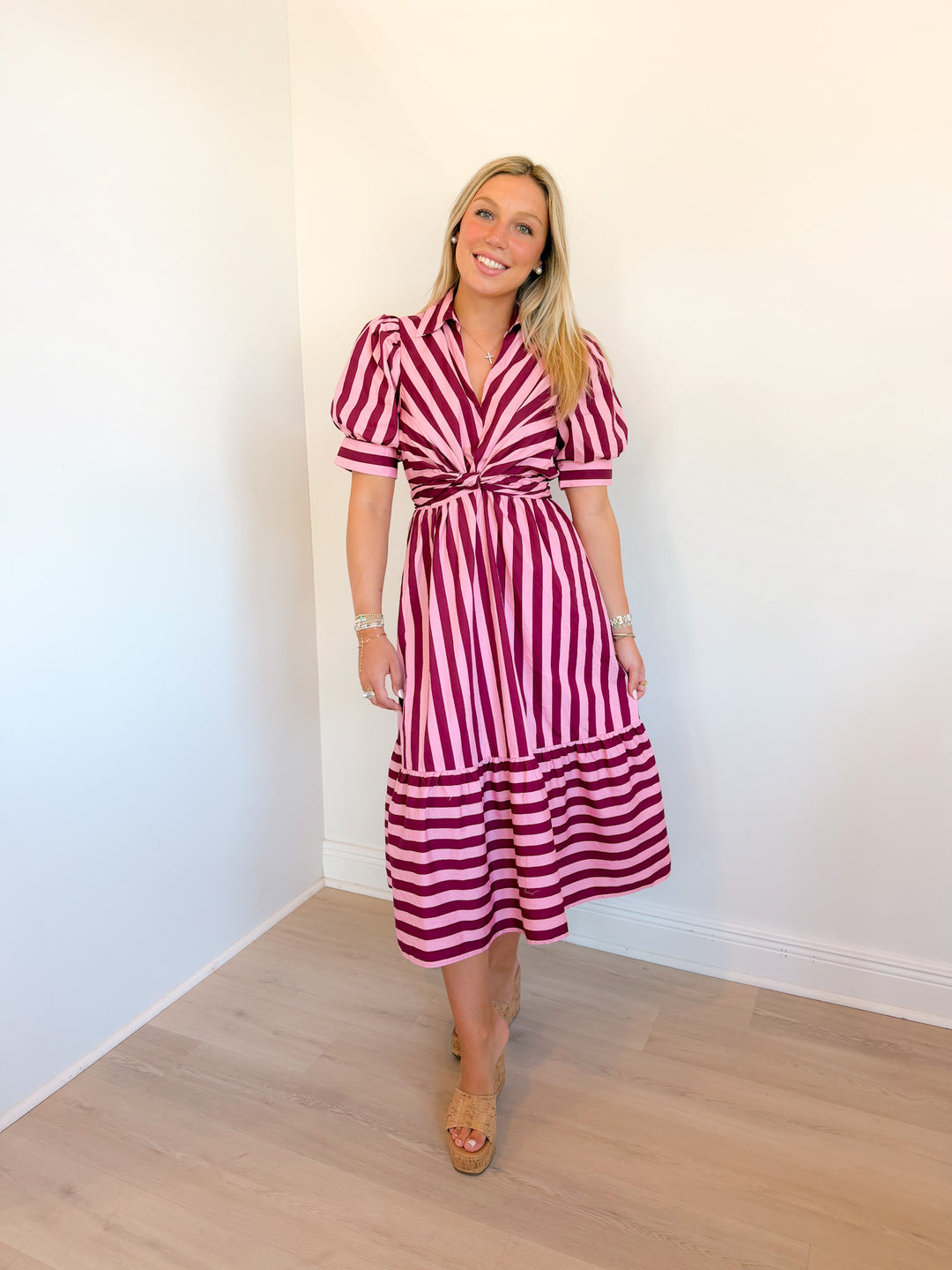 Sonoma Stripe Midi Dress