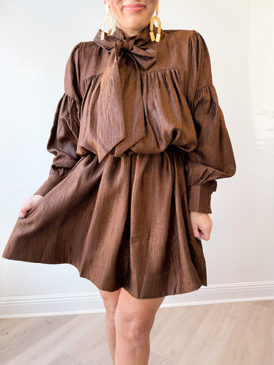 Daphne Bow Mini Dress