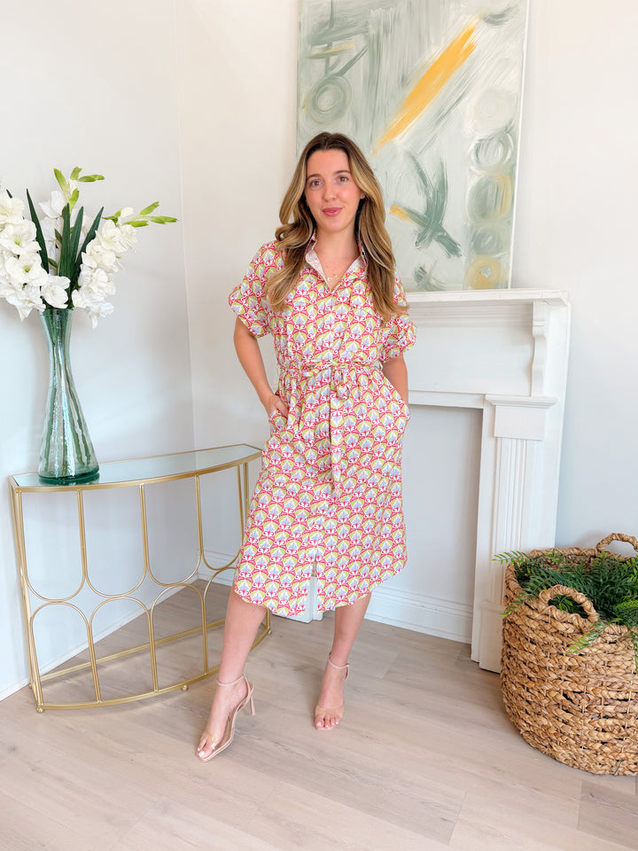 Mythic Petals Shirt Dress