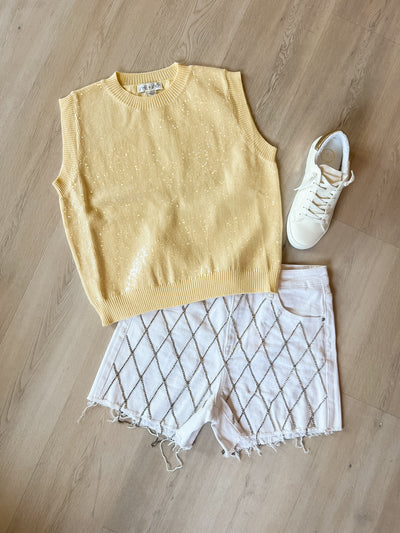 Shelley Sequin Knit Tank Top