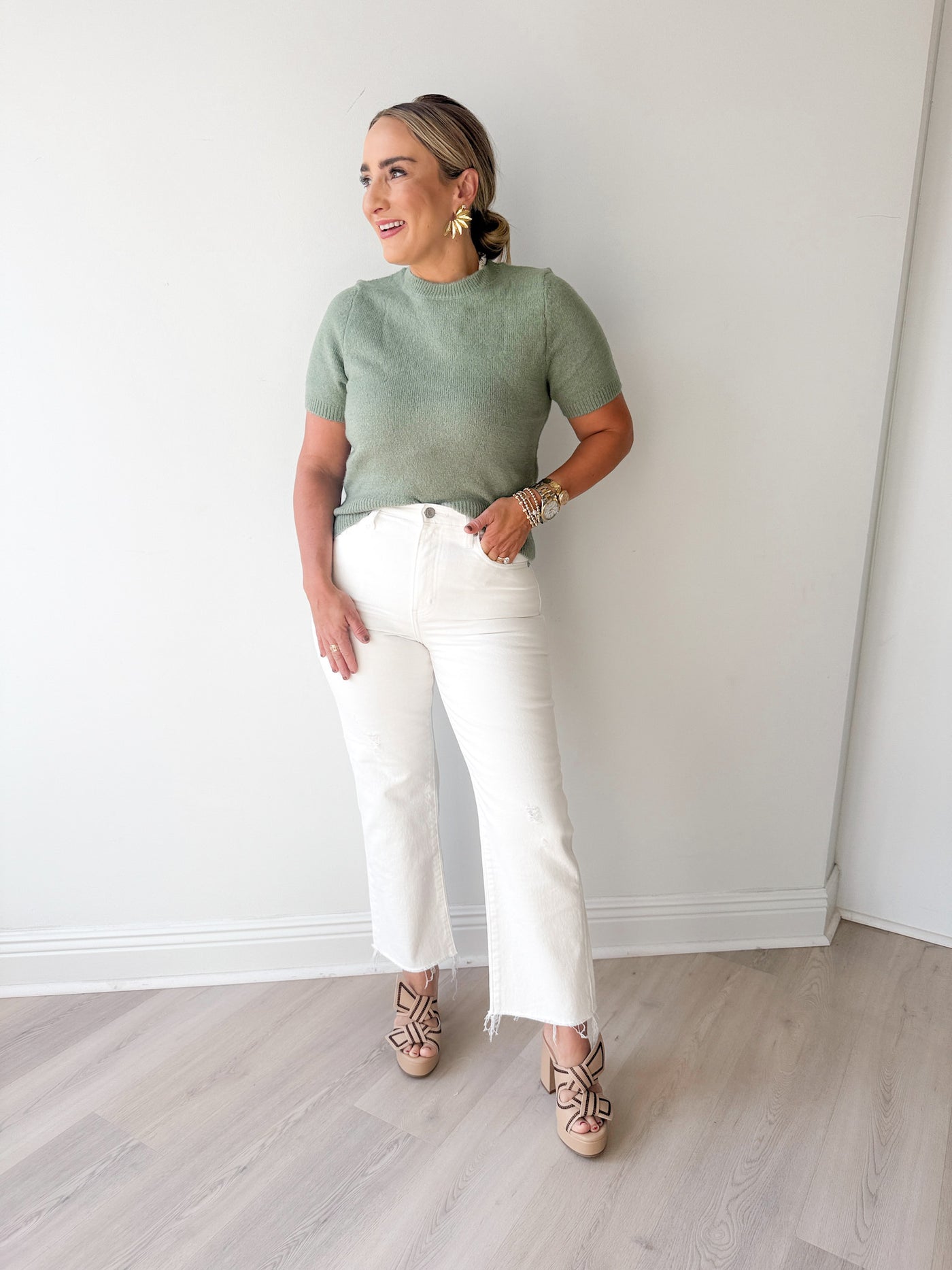 Wren Top SAGE GREEN