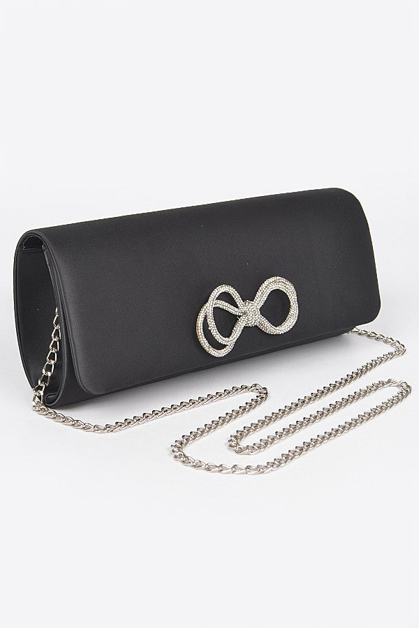 Satin Clutch BLACK