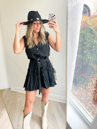 Bridget Belted Mini Dress