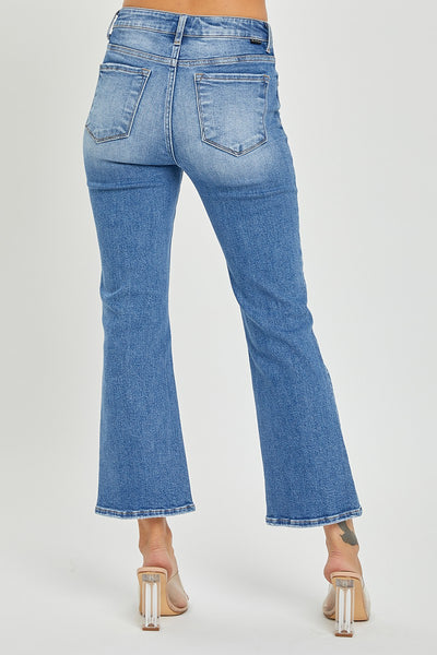 Mid- Rise Crop Flare Jean