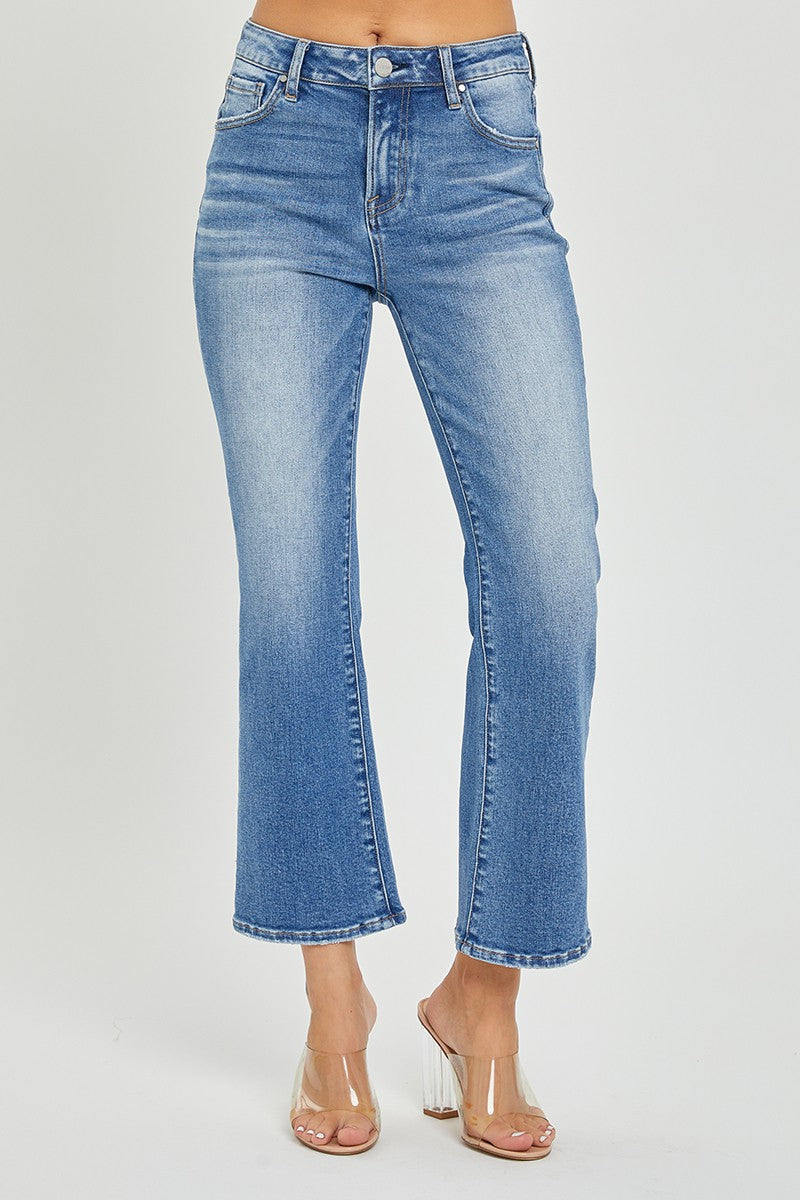 Mid- Rise Crop Flare Jean