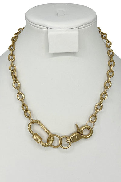 Chain Edge Necklace gold 16"