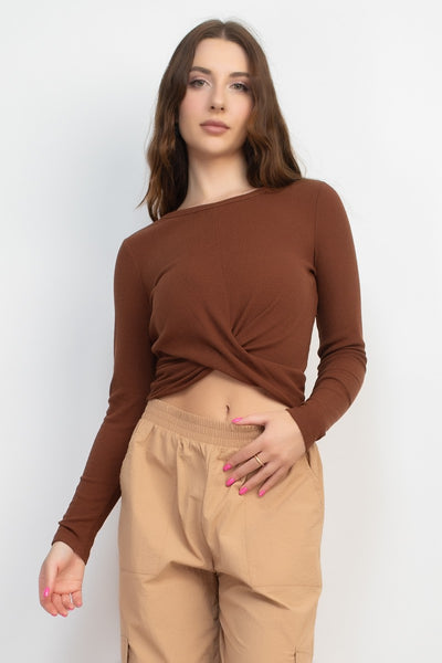 Long Sleeve Twist Top