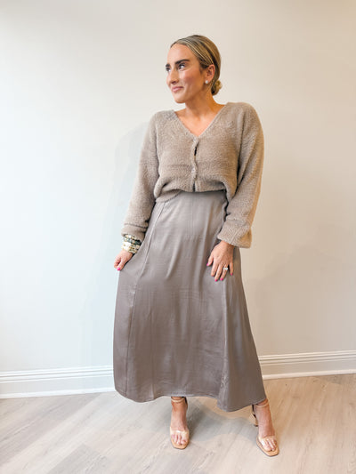 Sadira Fluffy Cardigan Moonlight