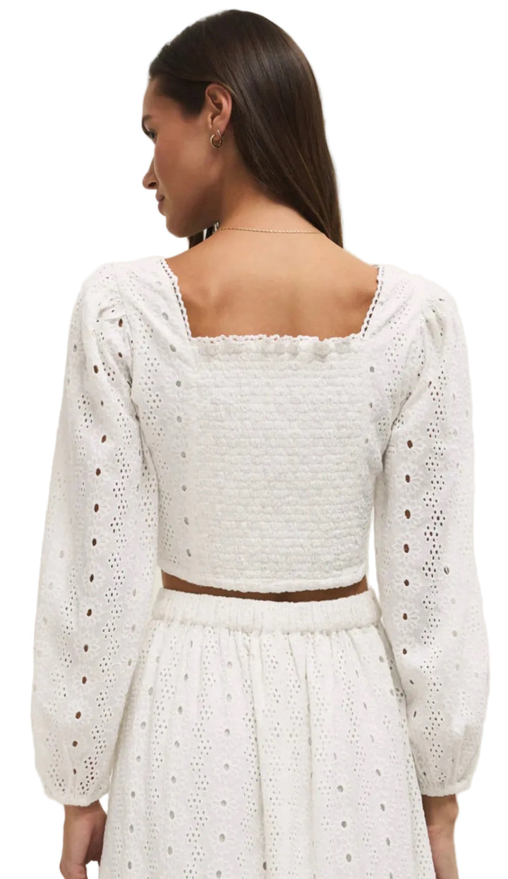 Bria Eyelet Top