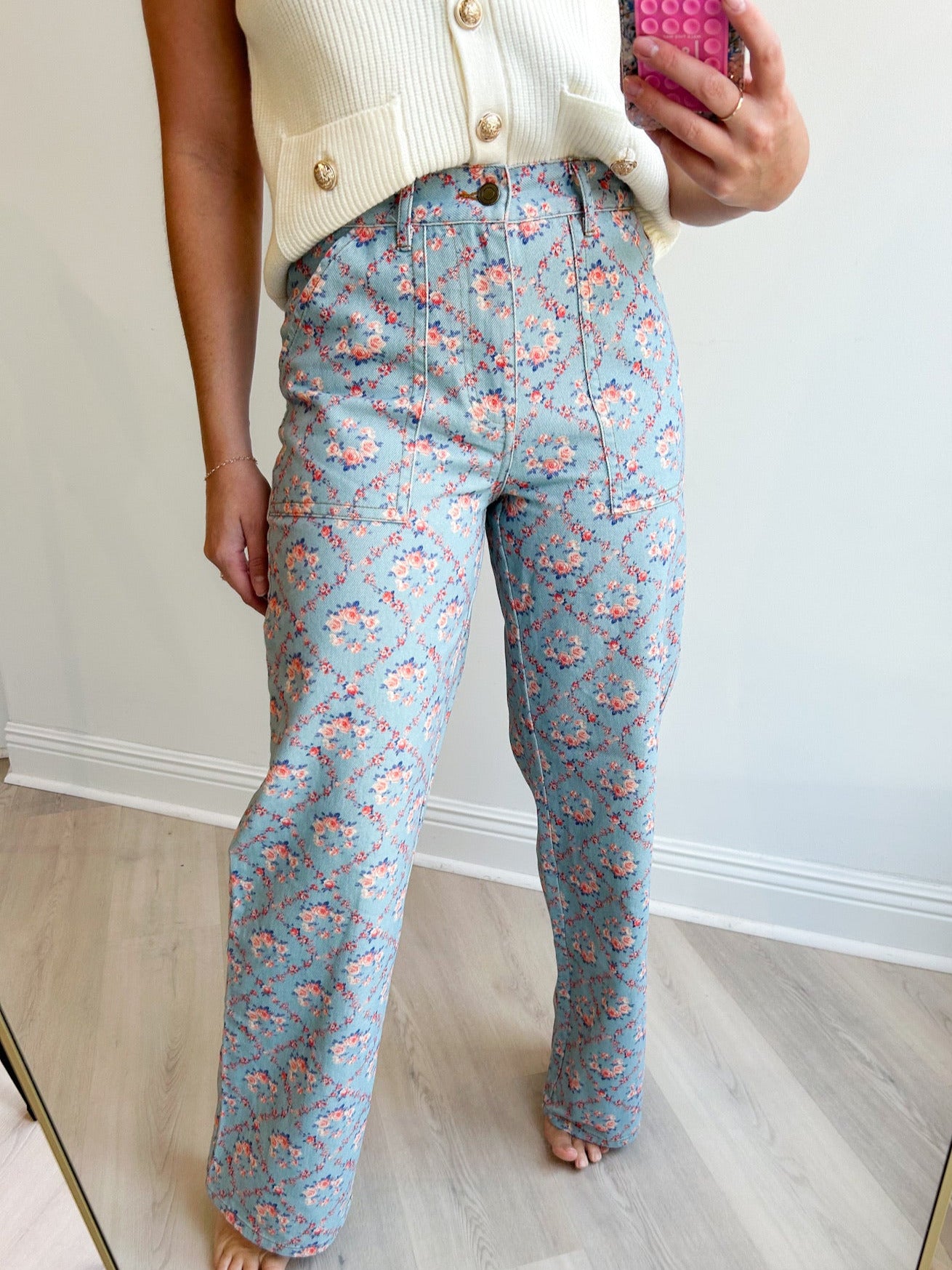 Nicolette Print Jeans