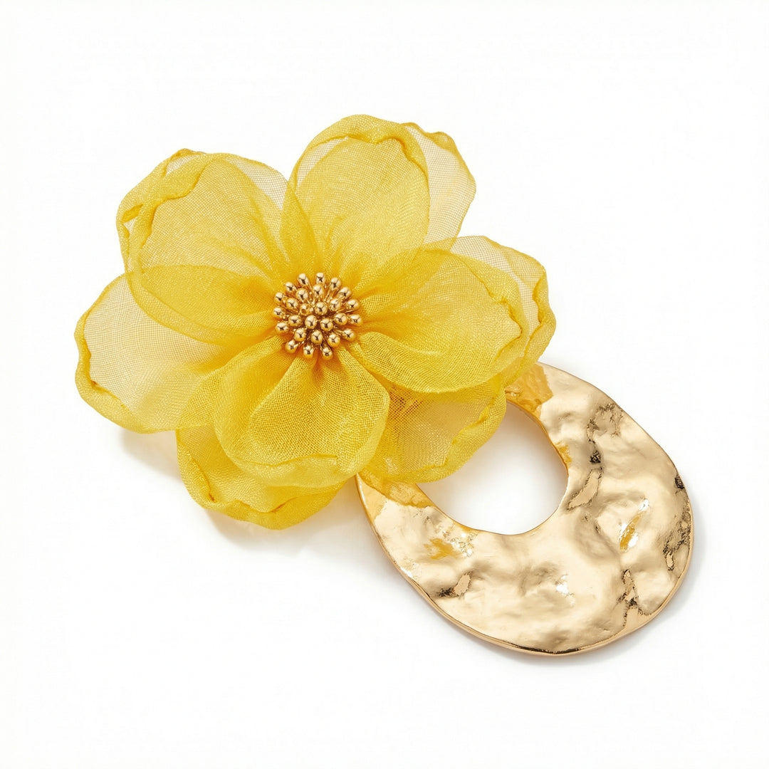 Ari Flower Earring Yellow