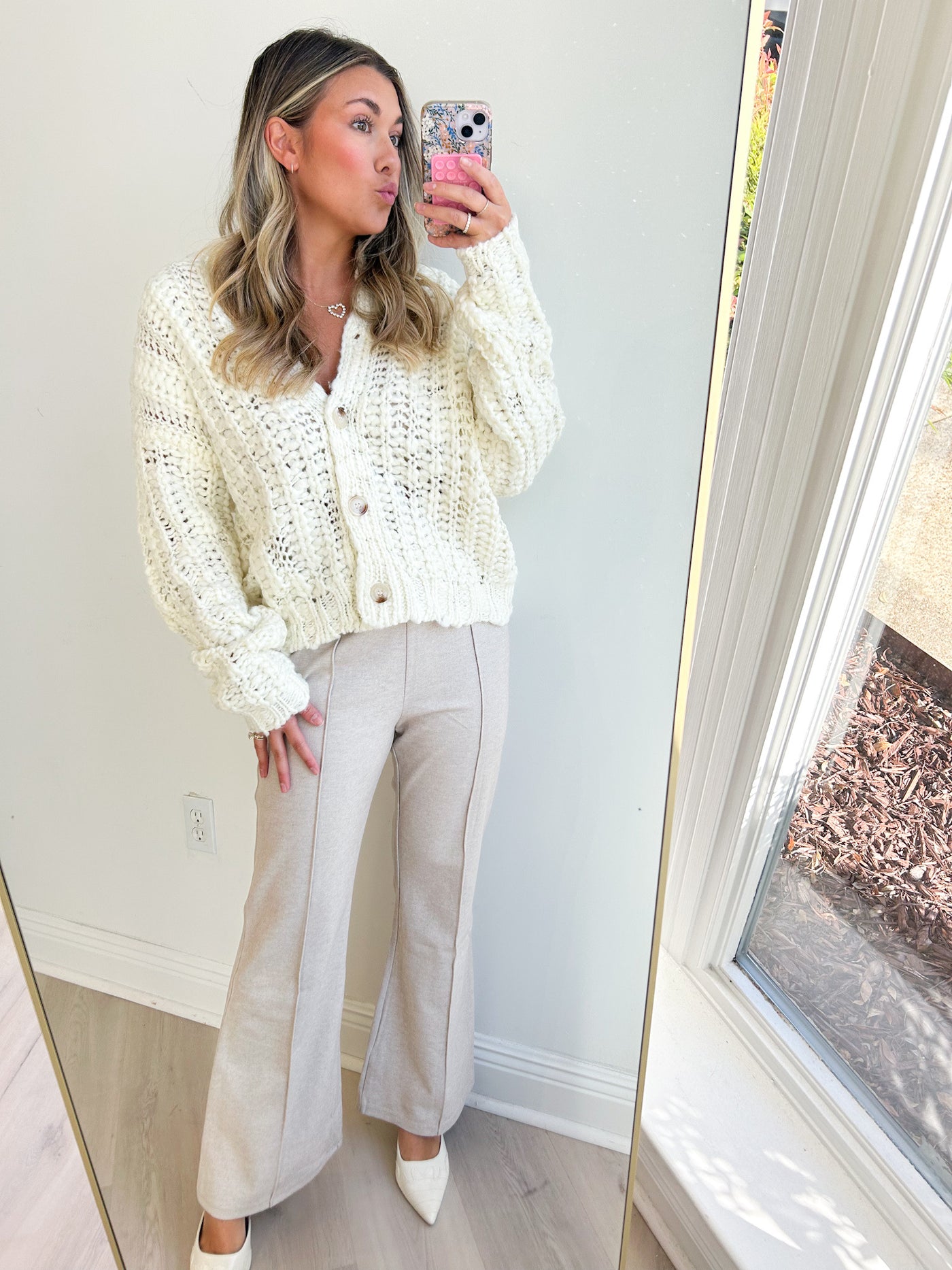 Ramsey Textured Flare Pants