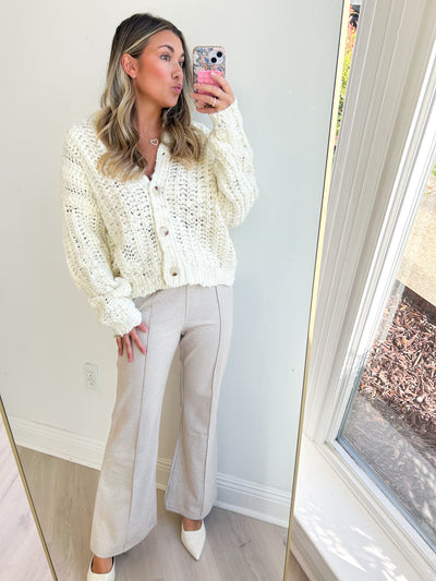 Ramsey Textured Flare Pants