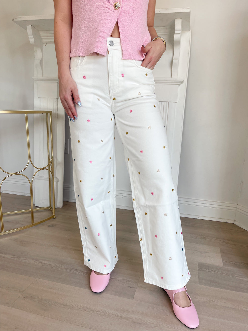 Mallory High Rise Wide Leg Jean