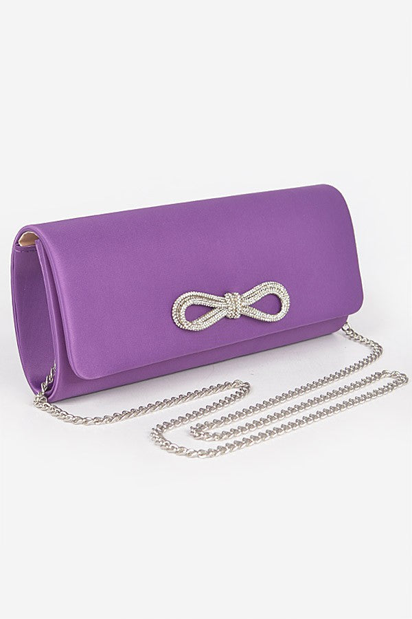 Satin Clutch PURPLE