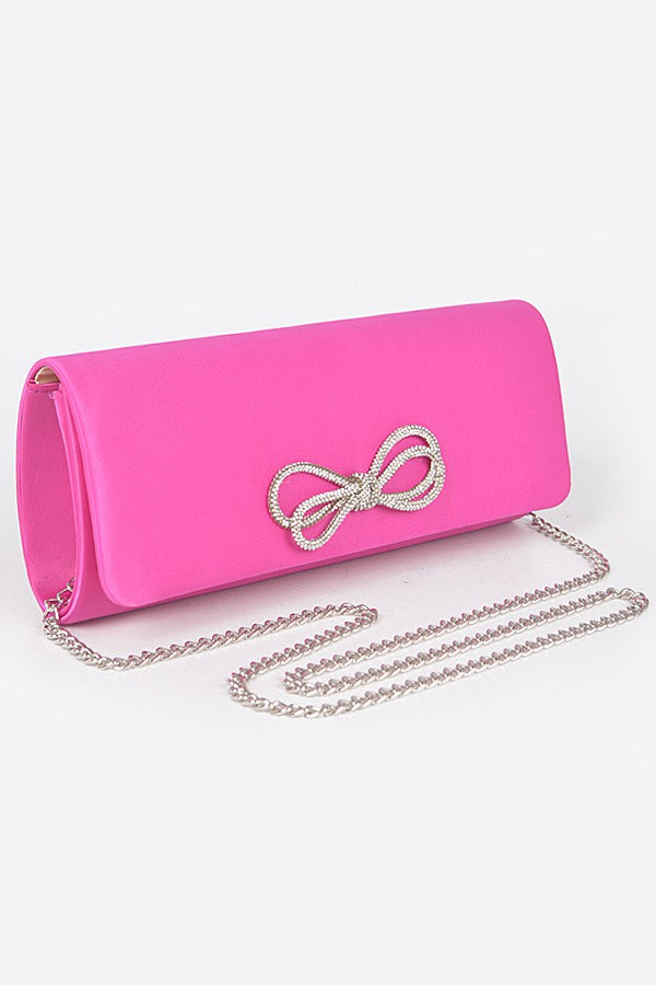 Satin Clutch FUCHSIA