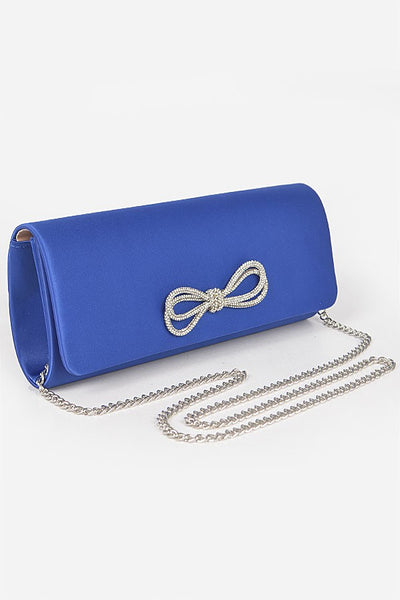 Satin Clutch COBALT