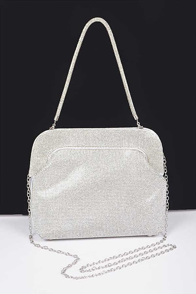 Rhinstone Clutch silver