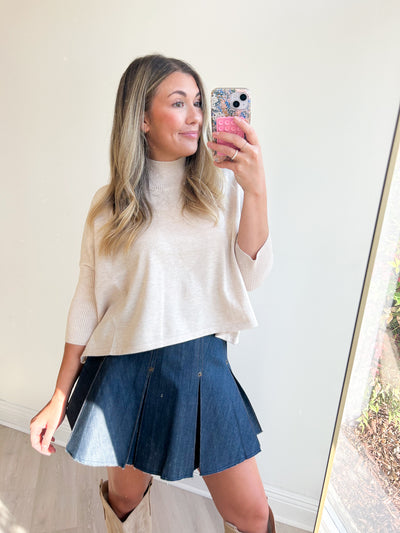 Aja Ortho Solid Sweater Top