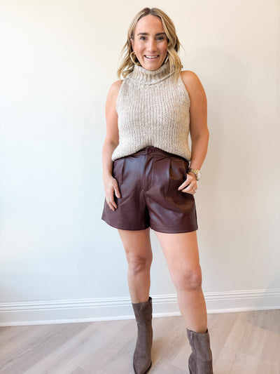 Saylor Turtleneck Slv. Less Sweater