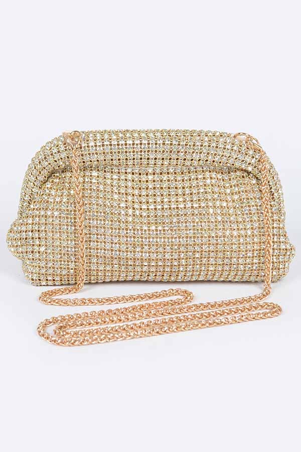 Stone Clutch gold