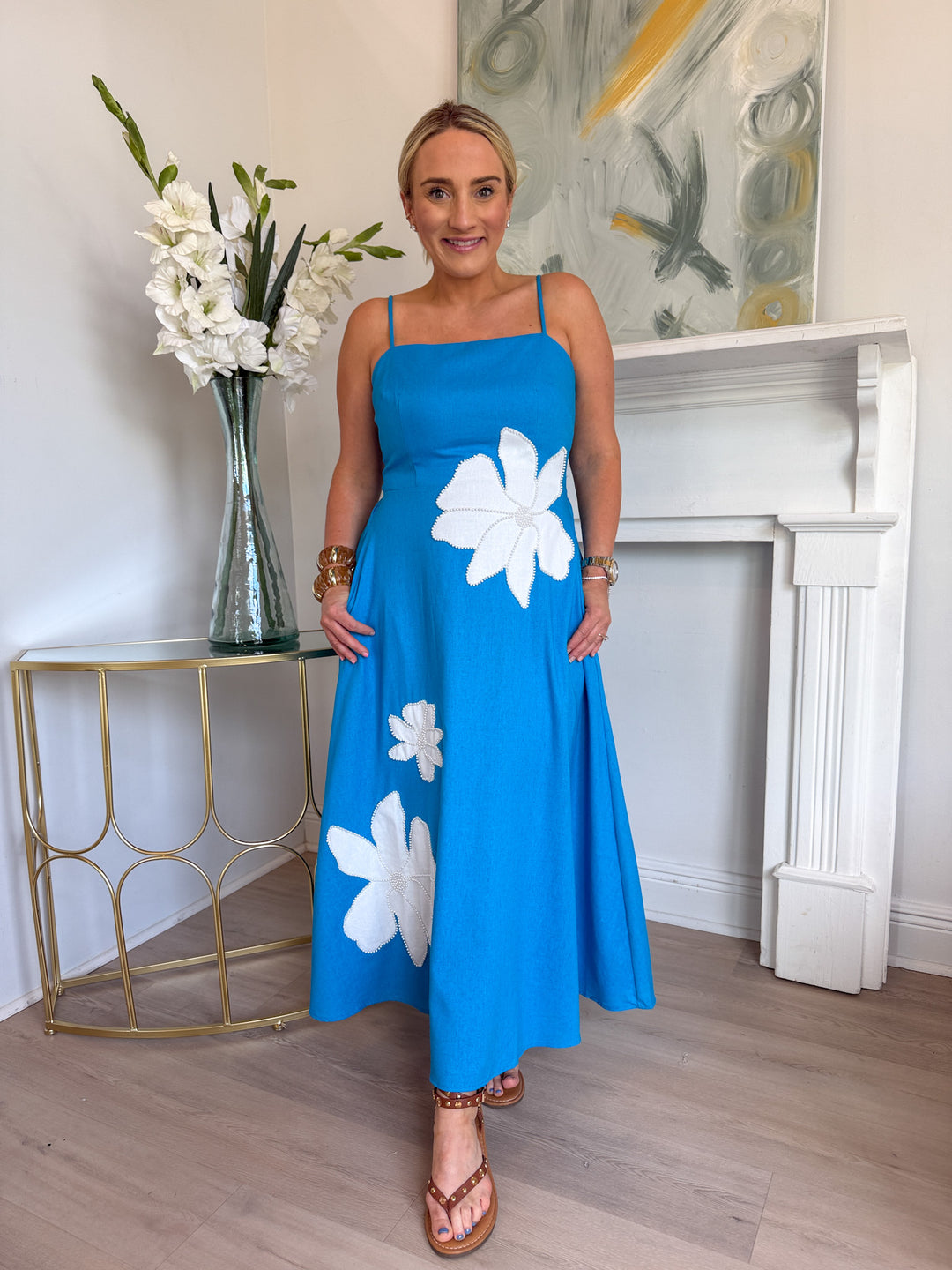 Molli Embroidery Linen Dress