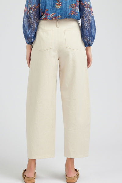 Embroidered Barrel Leg Jeans