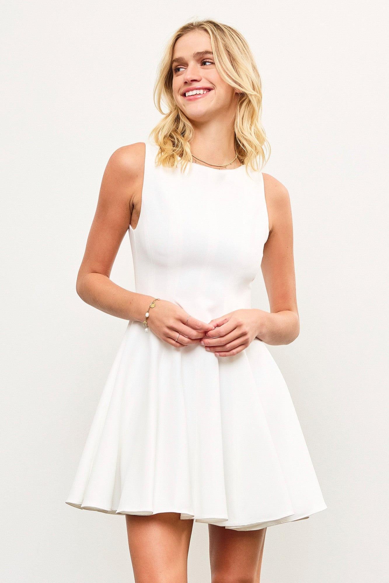 Savannah Dress white