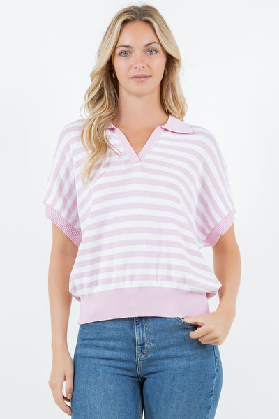 Fern Knit Top pink