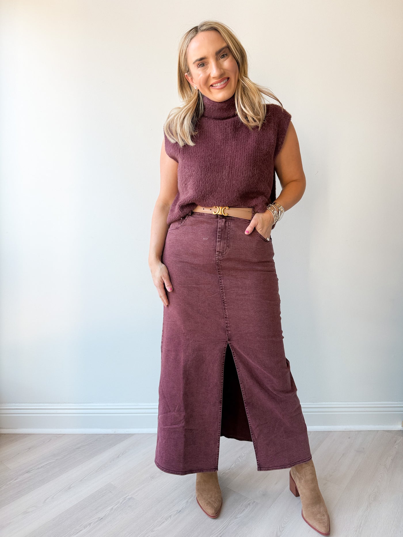 Jill Twill Maxi Skirt