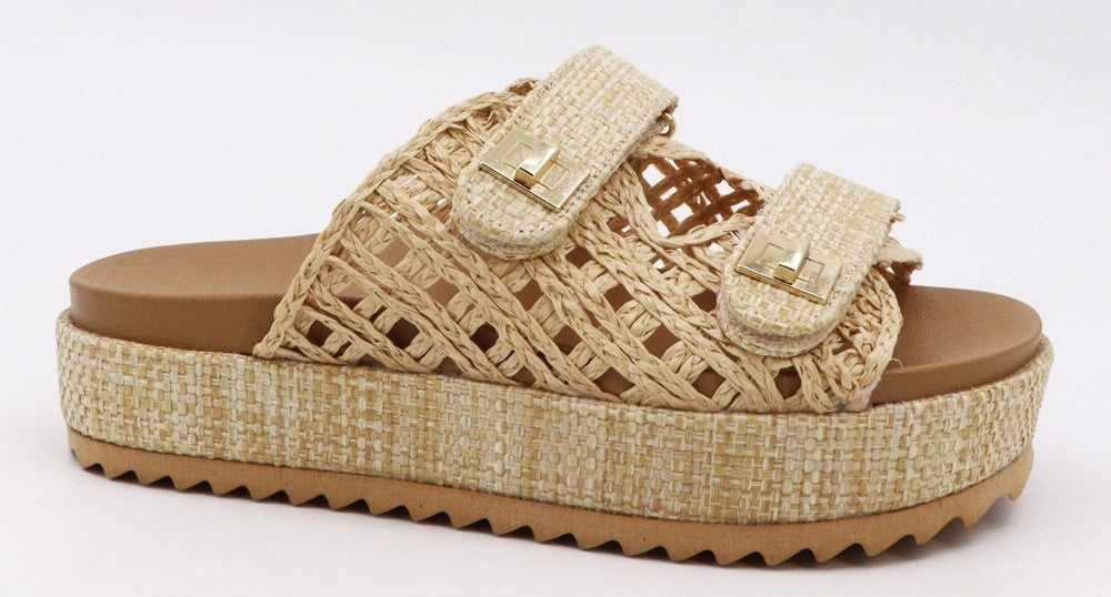 New York Raffia Sandals