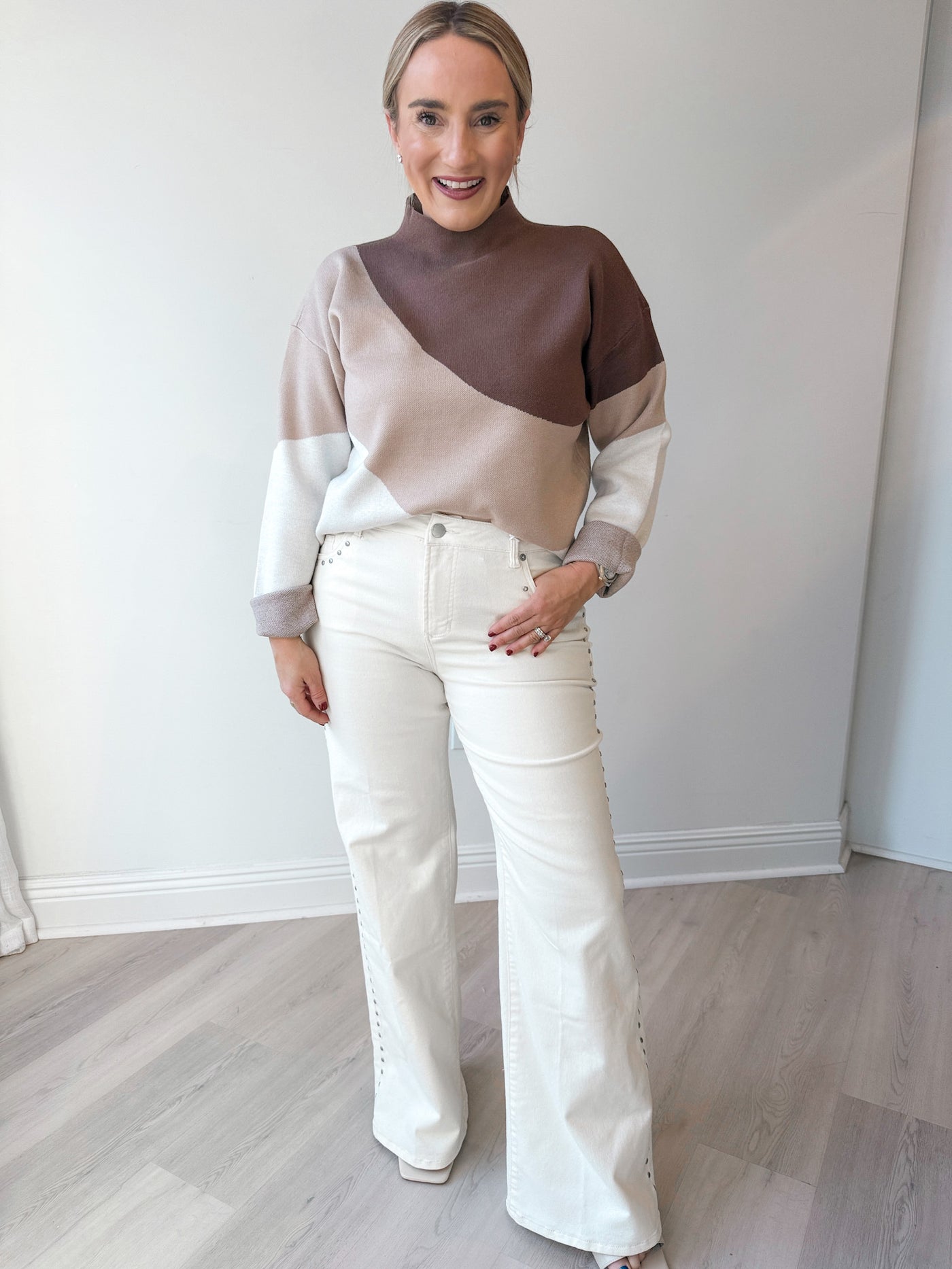 Tory Mock Neck Sweater